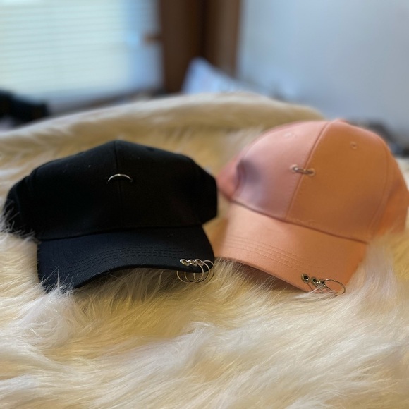 Pink Ring Detail Fitted Hat - Picture 3 of 4